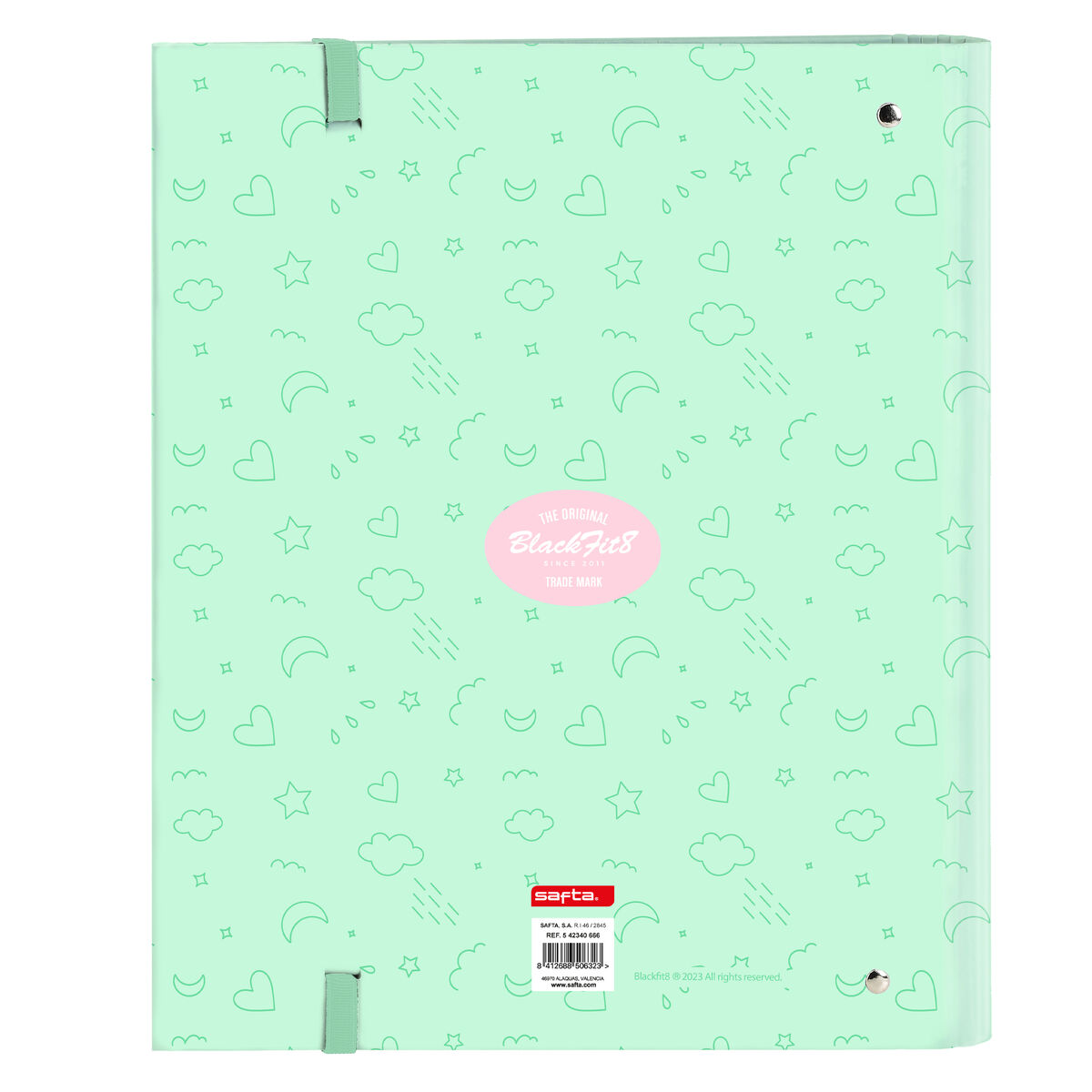 Ringmap BlackFit8 Moon Groen 27 x 32 x 3.5 cm